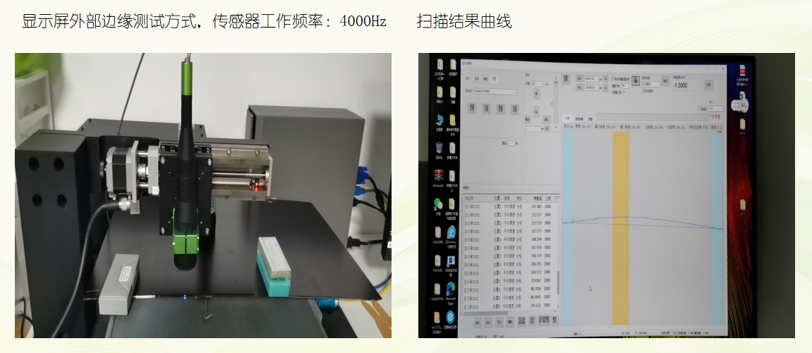 顯示屏測量掃描，顯示屏側厚